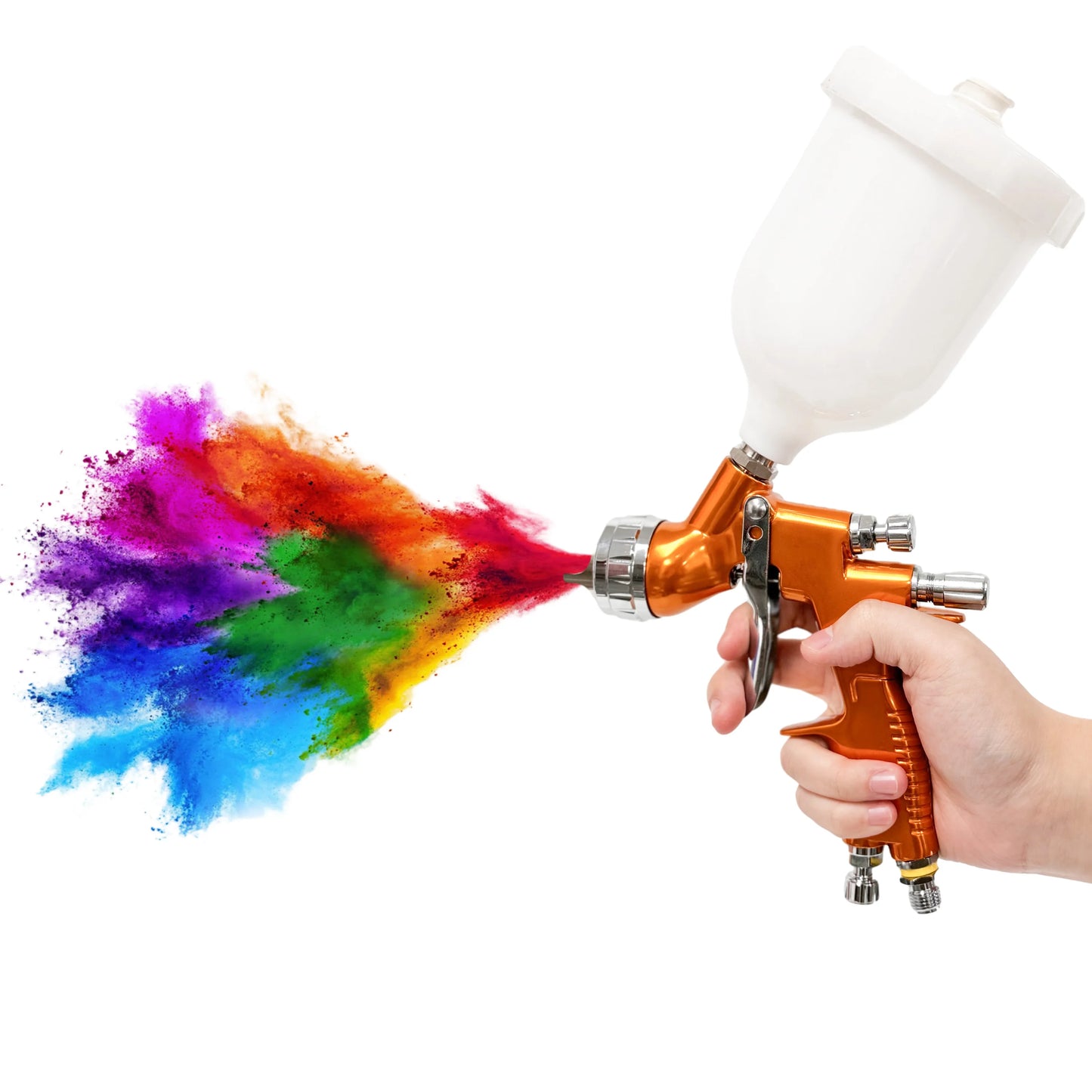 TTS Air Spray Gun for Car Detailing with 1.3/1.8mm Nozzle and 600ml Cup