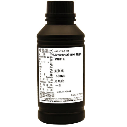 Wholesale UV Ink for Eps I1600 U1 Printhead Uv Flatbed Printer Ink 500ml Bottles LED Uv Ink for Wall Printer Cmykw Eps I1600 Ink