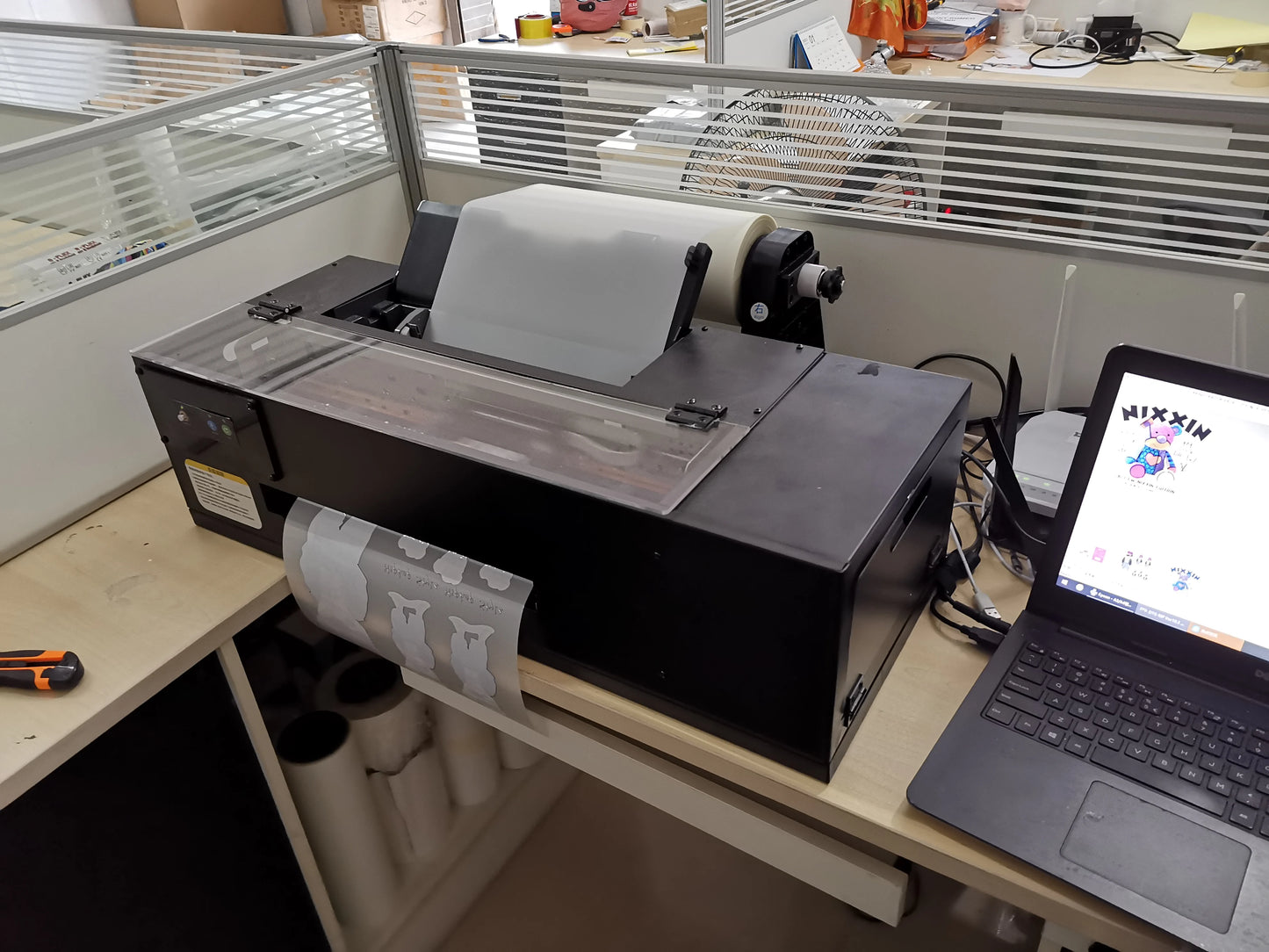 YILEE DTF Roll Film Printer Feeder Holder A3 A4 with Roll Rip Software for L805 L1800 P400 P600 XP15000 ET14000 Printing Manual