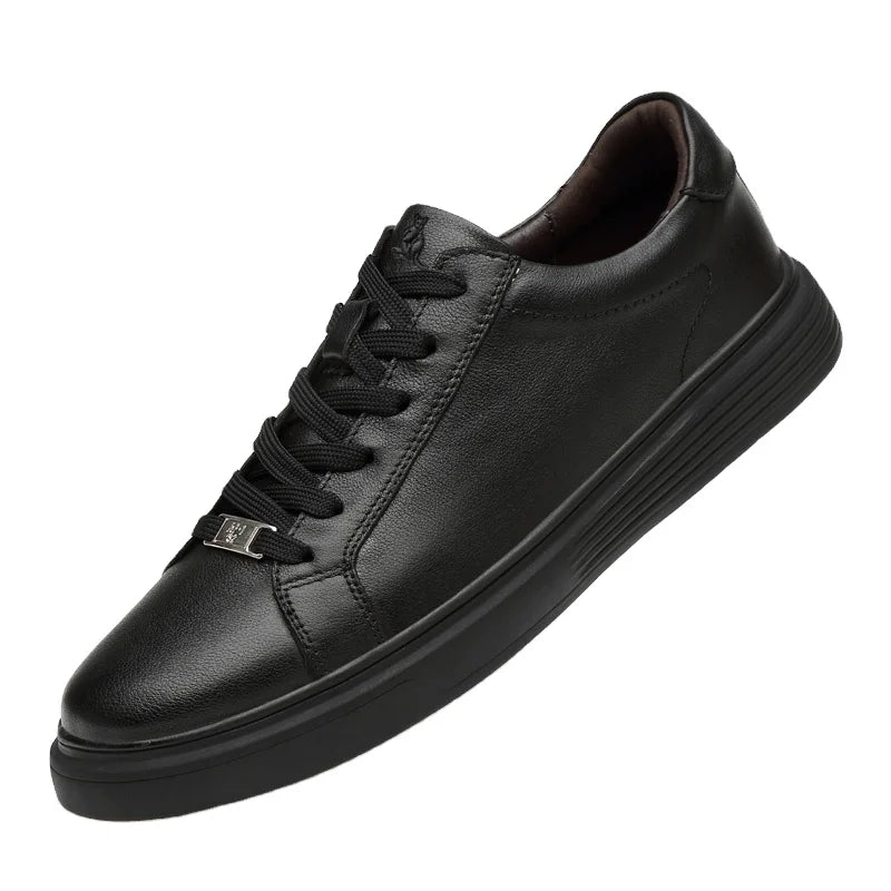 Men's Trendy Casual Athletic Shoes with Kangaroo Logo Cowhide Pigskin Top Layer Lining Stylish Rubber Outsole for Walking Style