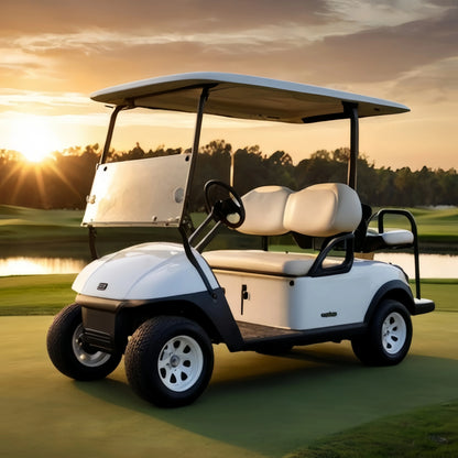 Golf Push Cart Golf Buggy Utility Vehicle Strong Chassis Smooth Drive for Outdoor Recreation