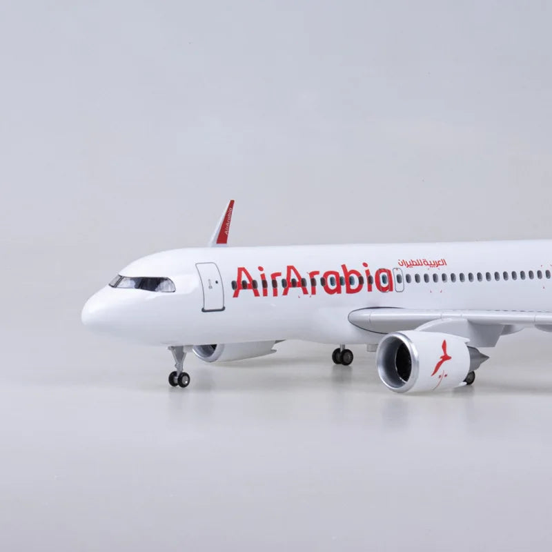 1/80 Arabia Airbus A320 47cm Diecast Aircraft Business Gift ABS Airplane Model Airbus A320 Arabia Airlines