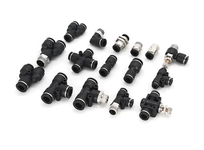 Raccord rapide pneumatique pour trachée, filetage femelle droit, PCF/4/6/8 mm/10/12/14/01-02-03-04