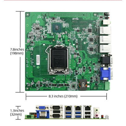 New Mini ITX Motherboard LGA1151 Intel H110 Chip 6th/7th Gen DDR4 Double Channel 32GB Server Industrial X86 Motherboard