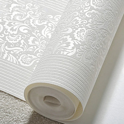 Champagne European 3D Vertical Stripe Wallpaper Bedroom Living Room Hotel Engineering Modern Simple Wallpaper