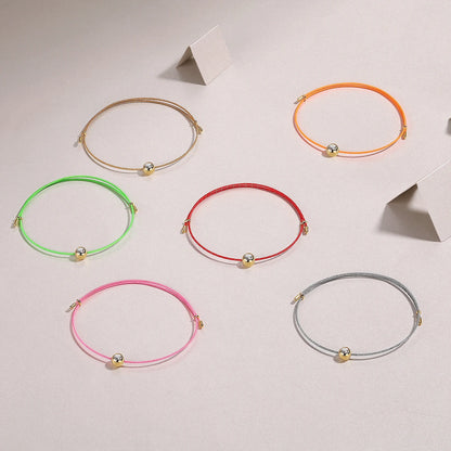 VVS1 Round Moissanite Gemstone Rope Bracelet Luxury Women Jewelry for Girls Pink Red Rope Moissanite Charm Bracelet