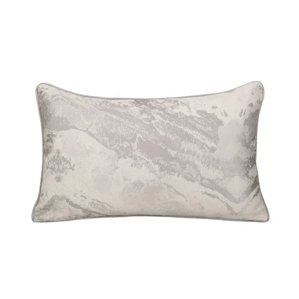 24" 22" 20" 18" Throw Pillow Covers Luxury Jacquard Marble Cushion Cover Brown Sliver Modern Decorative Pillow Cover