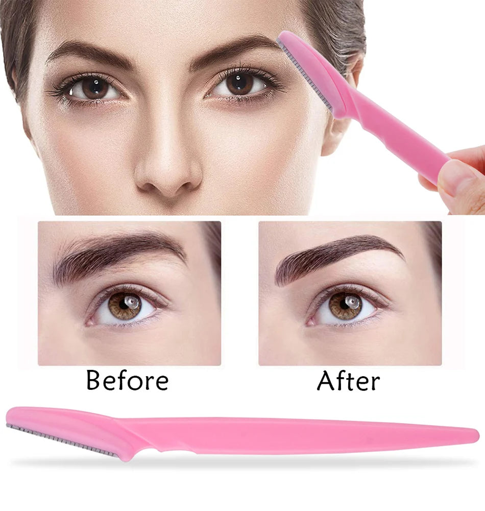 3/4/10Pcs Eyebrow Trimmer Blade Shaver Portable Face Razor Eye Brow Epilation Hair Removal Cutters Safety Razor Woman Makeup