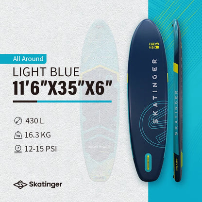 Skatinger Factory 11'6''x35" Paddleboard All Round Sap Padel Inflatable Paddle Sup Board Surfboard Stand up Paddle Board