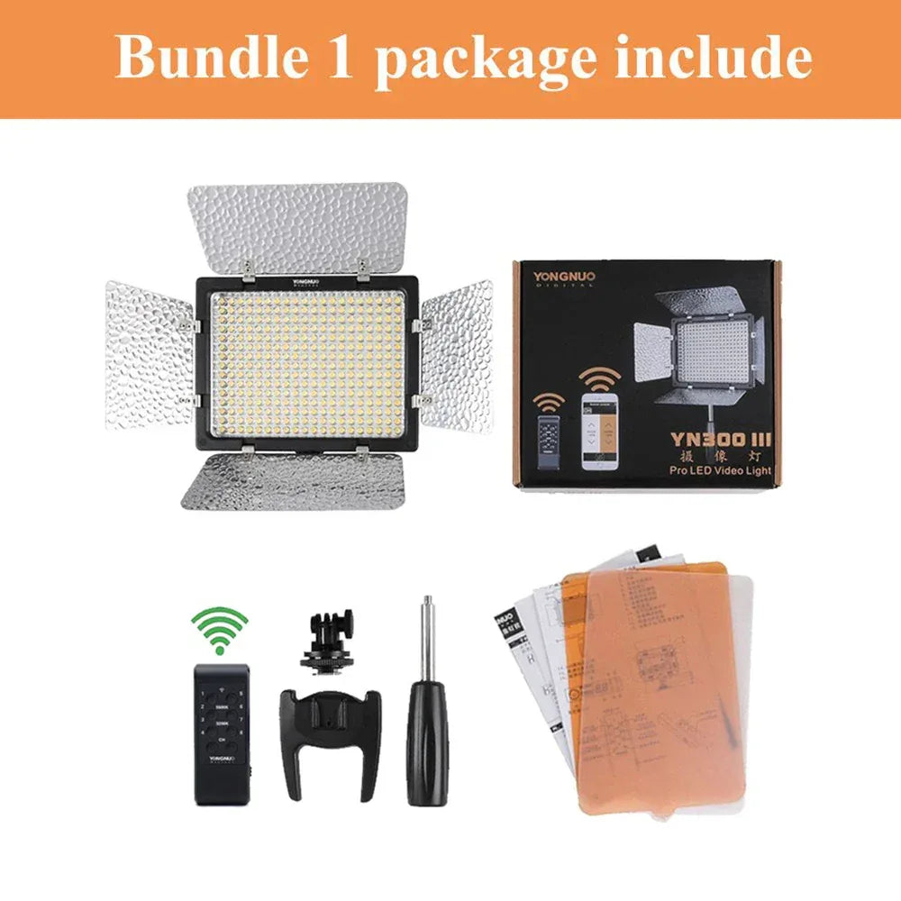 Yongnuo YN300 III YN300III LED Video Light Daylight 5600K CRI95 Camera Photo Lighting for Studio Video
