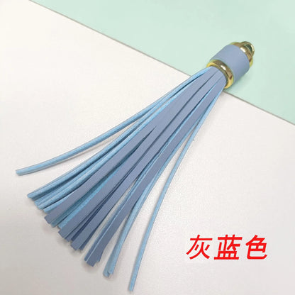Length 10 cm Leather Tassel Artificial Leather Fringe for Festival Hangings Lantern Bag Bracelet Accessaries