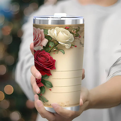 Picnic and Beach Essential 20oz Portable Silver Side Tumbler