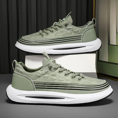 Y Black Grey Green Versatile Slip-On Men's Shoes Comfort Sneakers Ice Silk Cloth Breathable Casual Shoes for Men