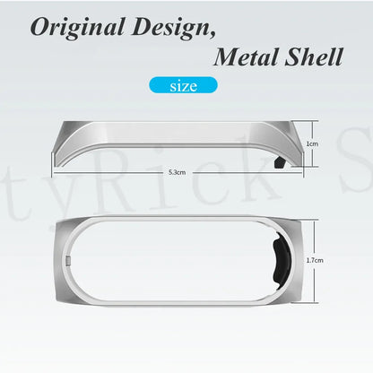 Metal Strap bracelet for Xiaomi mi band 7 6 5 3 4 strap Stainless Steel MiBand 4 Smart Wrist Strap for xiao mi miband 4 3 straps