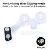 DIECHENG Modern ABS Hotel Use Wall-Mounted Combination Toilet Hand Bidet with Vertical Jet Spray