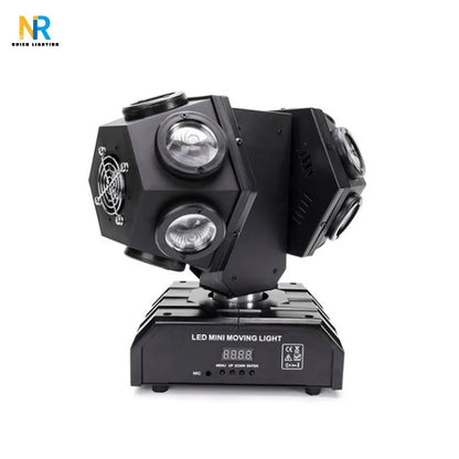 Factory Direct RGBW 4in1 Laser Moving Head Light Double Head Beam Stage Effect Light 12*10w LED Rotating Light