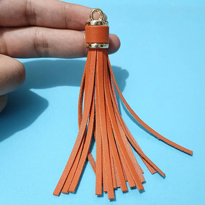 Length 10 cm Leather Tassel Artificial Leather Fringe for Festival Hangings Lantern Bag Bracelet Accessaries