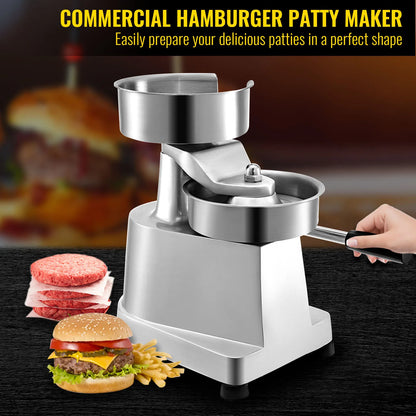100-150mm Hamburger Patty Press Manual Round Meat Shaping Kitchen Machine