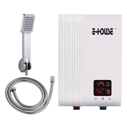 Cost Efficient 6.5 KW Electric Tankless Shower Water Heaters for Outdoor Household Hotel-Wall Mounted Plastic Storage Bathrooms