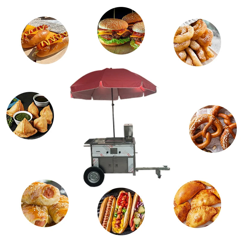 Food Truck Pizza Truck Fast Food Pizza Hamburger Frites Cooking Mobile Bar Taco Truck