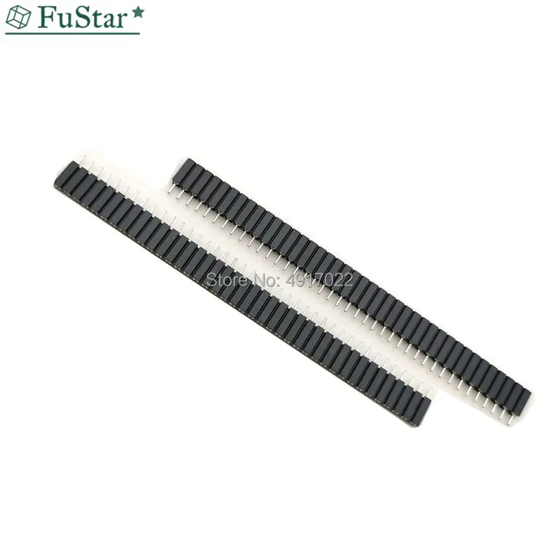 5pcs 1*40 Single Row Female Socket Plug Round Hole 1x40 7mm high. Pin 2.54 mm Board To Board Connector