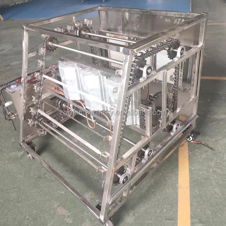 New Brazilian Greek Stainless Steel 304 Electric Chain Broiler Fully Automatic Rotating Indoor Outdoor BBQ Machine for Kebab