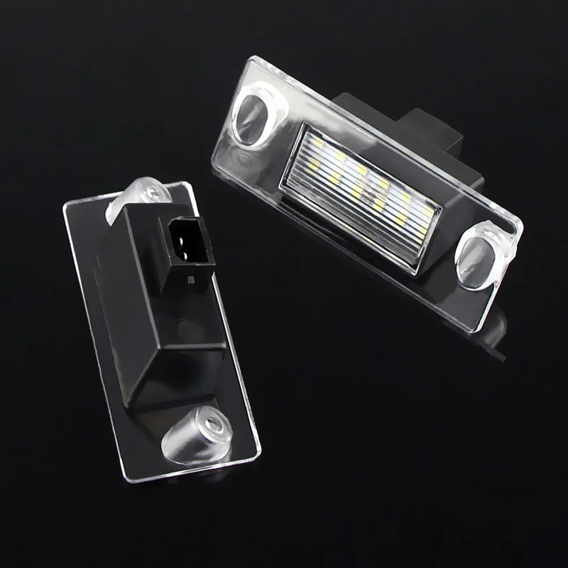 2x For Audi A3 8L S3 Sportback A4 S4 B5 Avant A5 S5 Car Rear LED License Number Plate Light 12V White 6000k SMD Auto Tail Lamp
