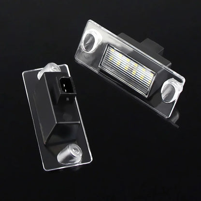2x For Audi A3 8L S3 Sportback A4 S4 B5 Avant A5 S5 Car Rear LED License Number Plate Light 12V White 6000k SMD Auto Tail Lamp