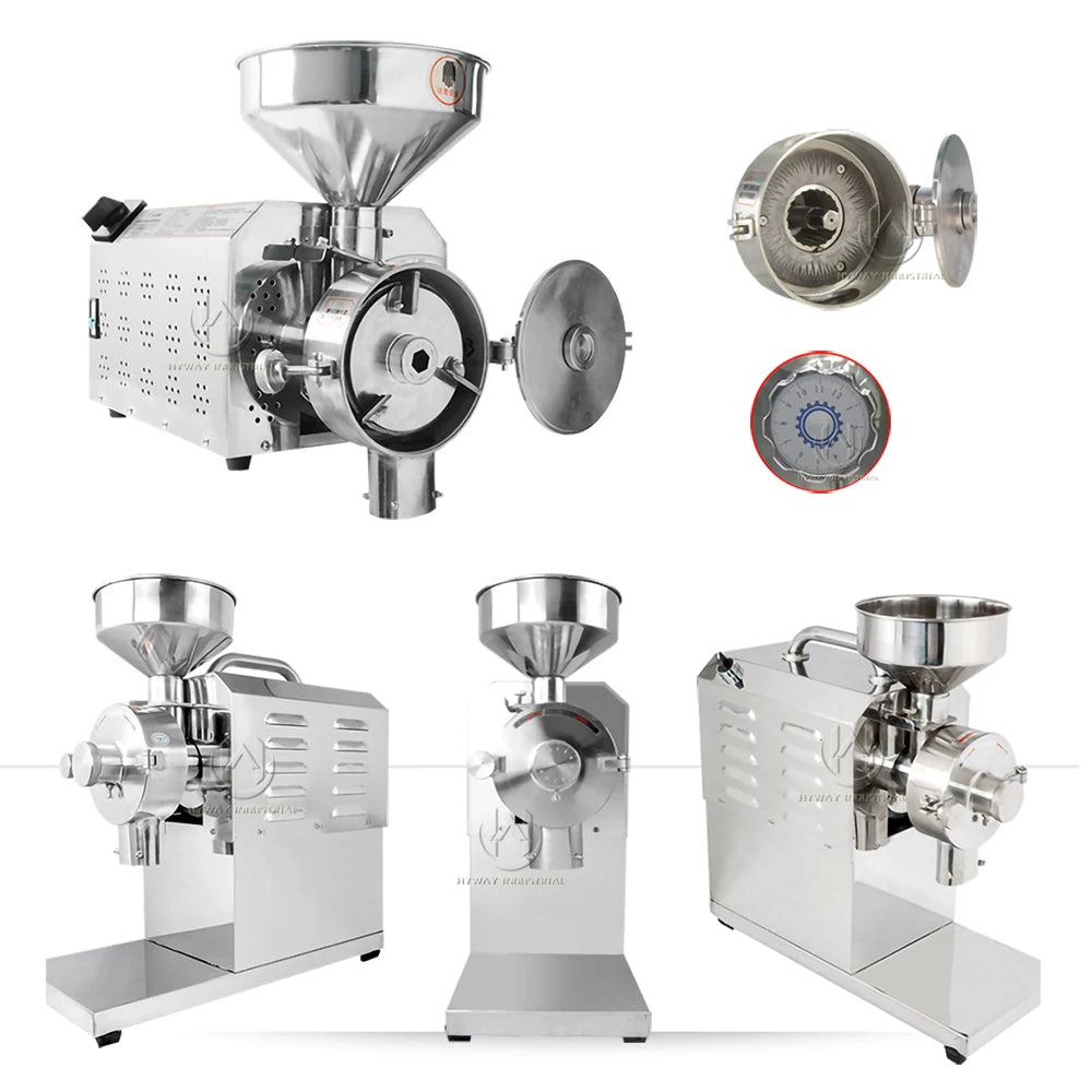 HY 40/60KG/100KG Home Commercial Espresso Wheat Maize Flour Mill Spices Electric Powder Grinder Coffee Grinder Machine