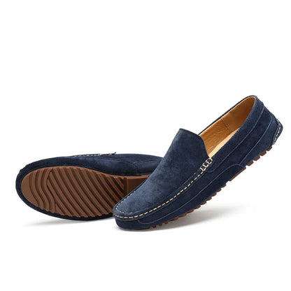 Suede Leather Man Loafers Luxury 2021 Casual Shoes For Men Boat Shoes Handmade Men Slipon Driving Shoes Male Moccasins Zapatos99