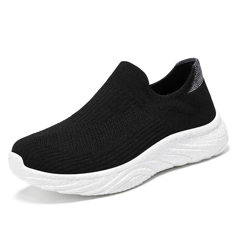 Y New Casual Flying Weaving Running Shoes Soft Sole Lazy Shoes Trendy Slip-on Sneakers for Man and Women