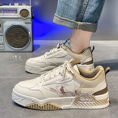 Y 39-44 the New Men's Fashionable Casual Sneakers Trend Thicksole Heightened Everyday Versatile Men's Shoes