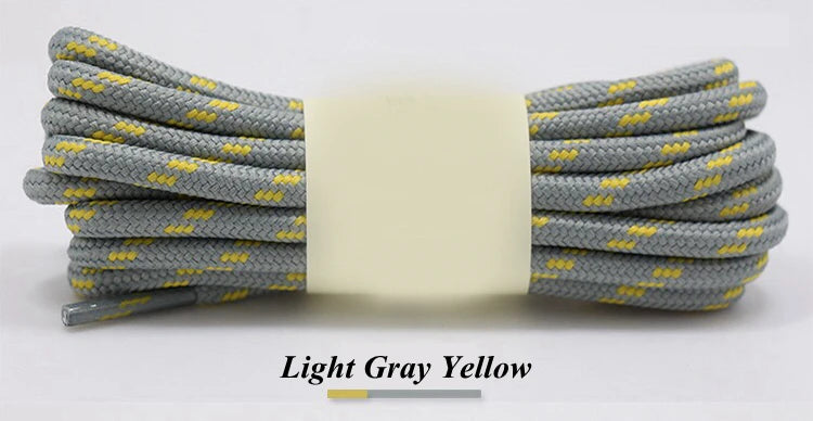 1Pair outdoor sport round shoelaces for boots hiking slip rope shoe laces sneakers shoelace strings100/120/140/160CM 19 Colors