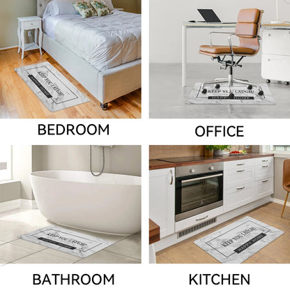 Custom Kitchen Floor Mat Full PVC Rug for Kitchen Household Waterproof Comfortable Anti Fatigue Floor Mats