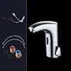 Brass White Sensor Tap Modern Single Hole Ceramic Valve Core Bathroom Wash Basin Hot Cold Mixer Faucet
