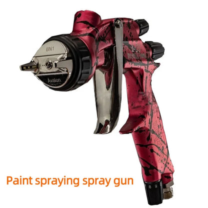 Auto Paint Spray Gun U-Shaped Nozzle Low Pressure High Atomization Gravity Type Pneumatic Upper Pot Customizable OEM Plastic