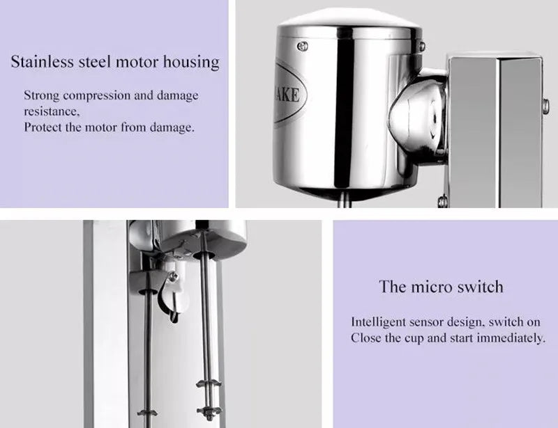 Single Head Commercial Stainless Steel Milk Shake Maker Mixer Electric Milkshake Machine for Milkshakes