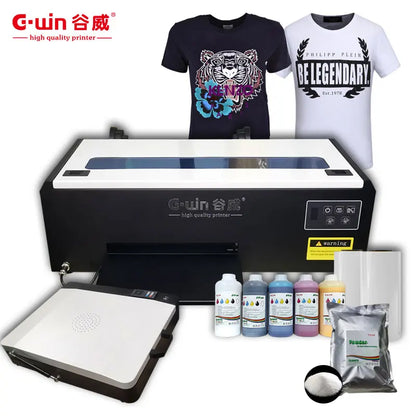 Gwin G200 A4 DTF Printer and Oven Multicolor Automatic Digital Sublimation New Condition Pigment Ink Small DTF Machine
