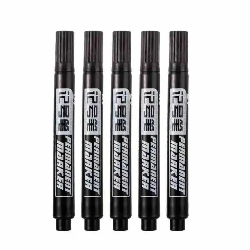 Non-Toxic Quick Drying Oil-Based Waterproof Permanent Paint CD Marker Pen Set Black Blue Red 0.5mm/1mm Tips 1.5mm Width for