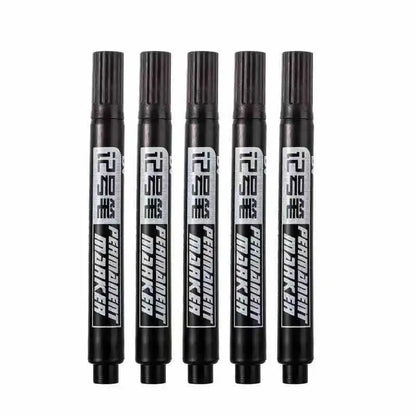 Non-Toxic Quick Drying Oil-Based Waterproof Permanent Paint CD Marker Pen Set Black Blue Red 0.5mm/1mm Tips 1.5mm Width for