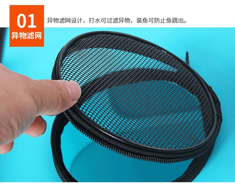 EVA Portable Fishing Bag Folding Thicken Live Fishing Box Tank Bucket Camping Fishing Tackle Fishbox Storage Bag fishing gear