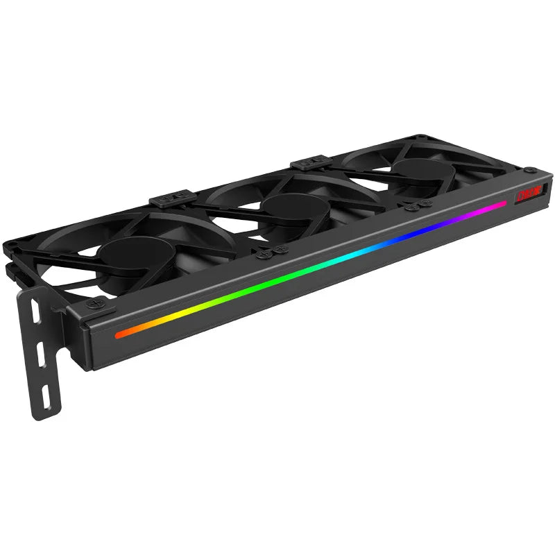 TEUCER VC-C270 Auxiliary PCI Case Ball Bearing Plastic Heatsink for Graphics Card Cooler Efficient CPU Computer Cooling Fan