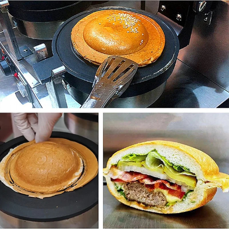 Factory Sale Pan UFO Burger Maker Machine Flying Saucer Hamburger Press Making Equipment for Bakery