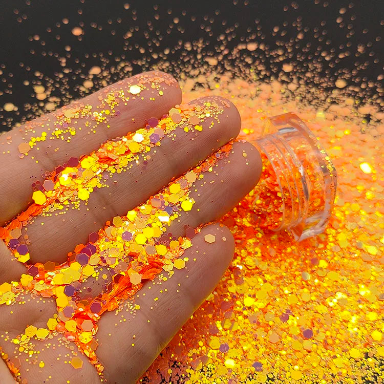 Bulk Glitter Wholesale Price Color Shift Chunky Mixed Glitter for Tumbler