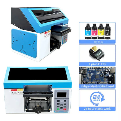 AB Uv DTF Film Cold Transfer Printing Machine A4 Small Digital Inkjet Uv DTF Smart a B 3D Sticker Can Printer for Sale