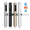 Waterproof Exterior Digital Electronic Ttlock Tuya Smart Locks Fingerprint Aluminum Steel Double Side Sliding Glass Door Lock