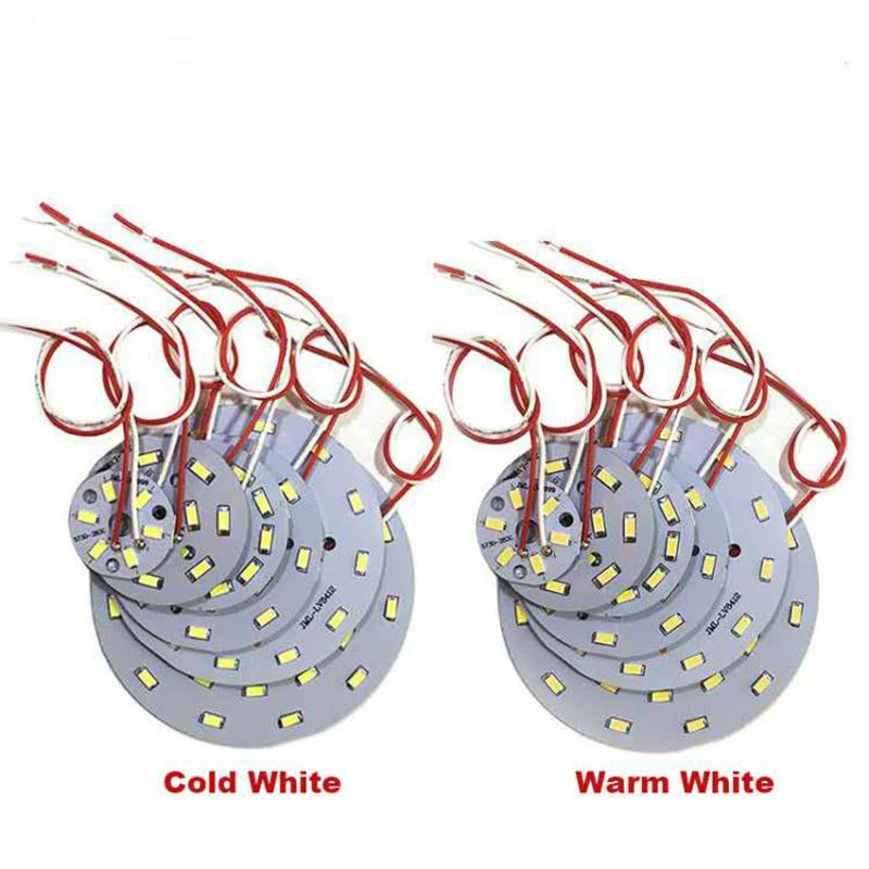 High Brightness LED 5730SMD Lamp Bead Light Board Bulb Round Transformation Light Source 3-18W 32-100MM Tile Wick Modified bulb