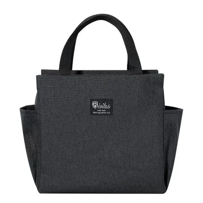 Double Pocket Insulated Bento Portable Cooler Bag Ice Pack Lunch Box Insulation Package Insulated Thermal Food Picnic Bags