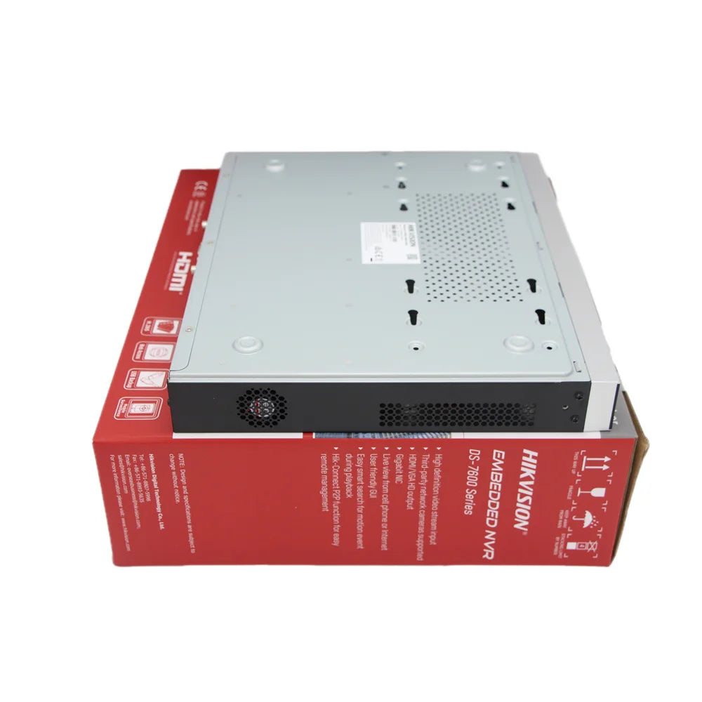 HIK Original DS-7608NXI-K2 8 Channel NVR Human Vehicle Classification Smart Coding Multi-Image Playback Storage Device