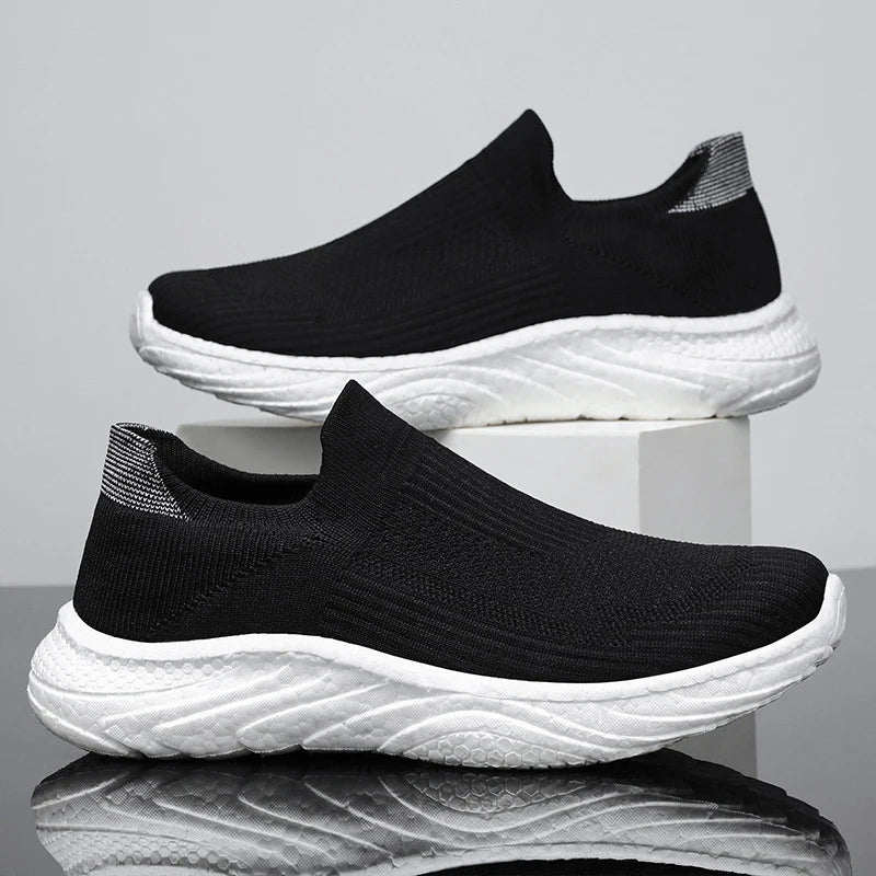 Y New Casual Flying Weaving Running Shoes Soft Sole Lazy Shoes Trendy Slip-on Sneakers for Man and Women